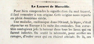 Le Lazaret de Marseille, segment 01