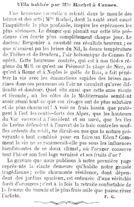 Villa habite par M<sup>lle</sup> Rachel,  Cannes, segment 01